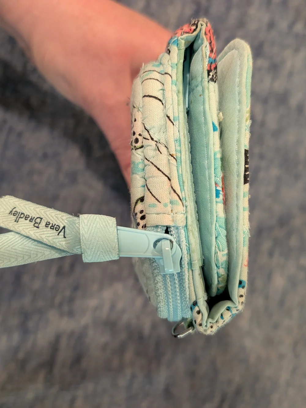 Vera Bradley Antilles Treasure Zip Around Wristlet Wallet
